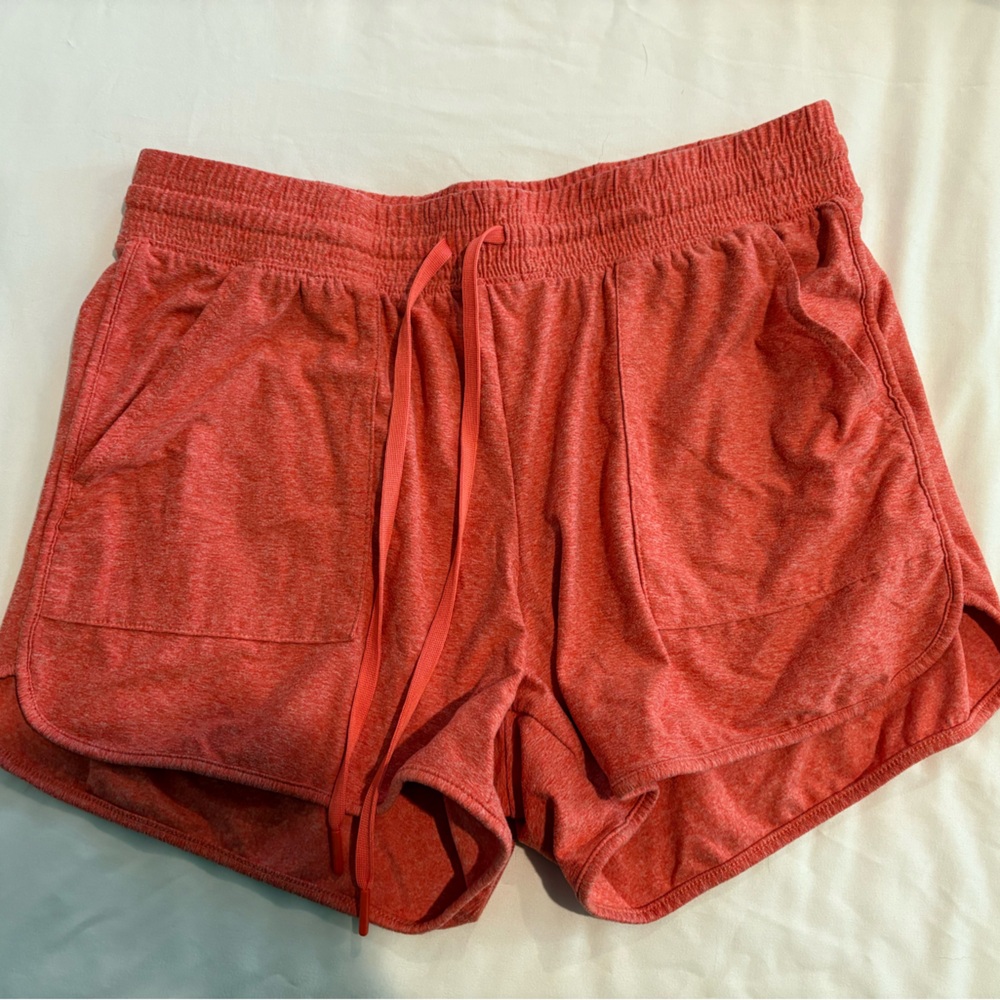 Women's Red Casual Shorts